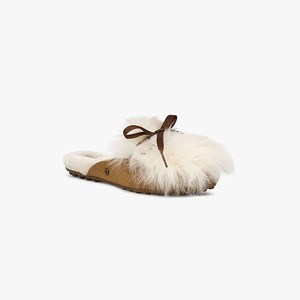 Ugg Shaine Fluff Women Flats White (1907MXYRA)